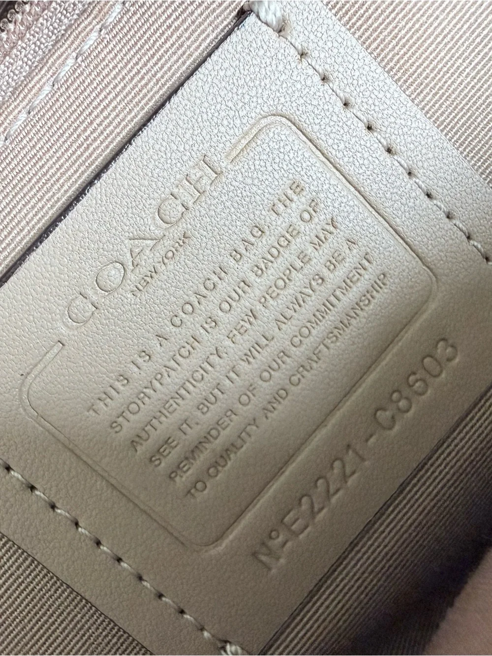 Coach Mini Court Backpack Pebbled Leather Color Chalk - Cream with Gold Hardware